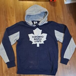 NHL Toronto Maple Leafs Blue and Gray Hoodie